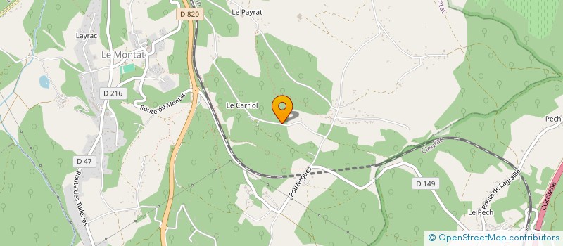 localisation de l'entreprise EVYVE  LE MONTAT