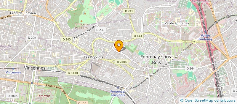 localisation de l'entreprise EW CONSULTING à FONTENAY-SOUS-BOIS