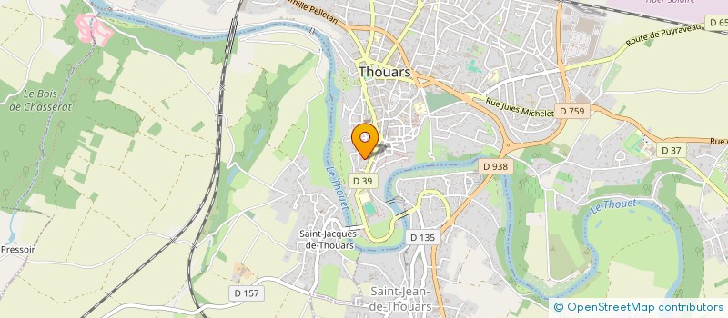 localisation de l'entreprise EW SAUMUR à THOUARS