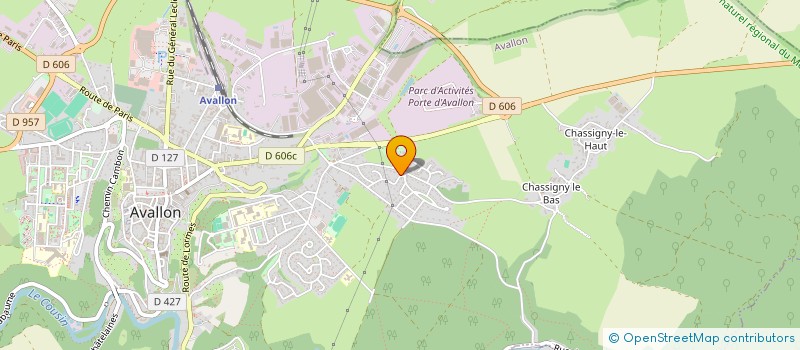 localisation de l'entreprise EW SOLUTIONS à AVALLON