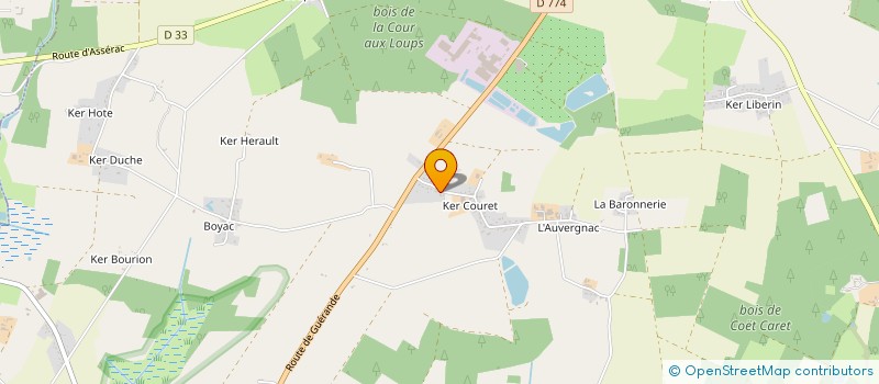 localisation de l'entreprise EWA à HERBIGNAC