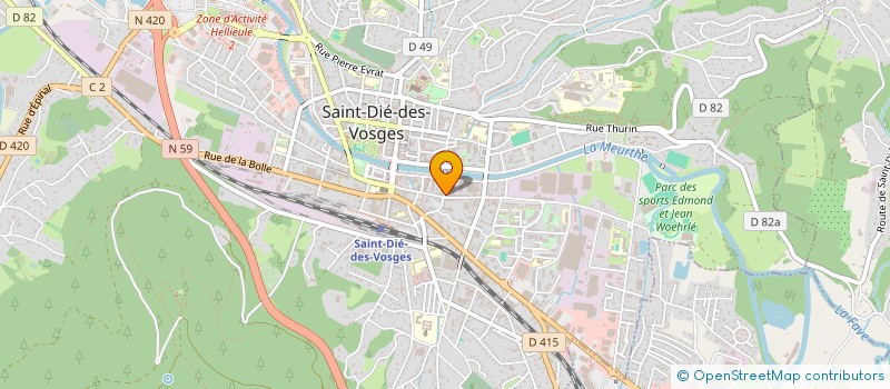 localisation de l'entreprise EWATTCH à SAINT-DIE-DES-VOSGES