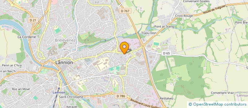 localisation de l'entreprise EWEL à LANNION