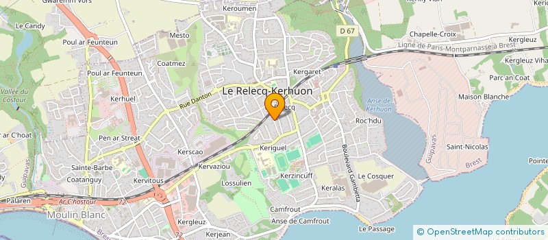 localisation de l'entreprise EWELANA  LE RELECQ-KERHUON