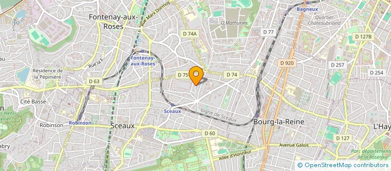 localisation de l'entreprise EWERGRAF à SCEAUX