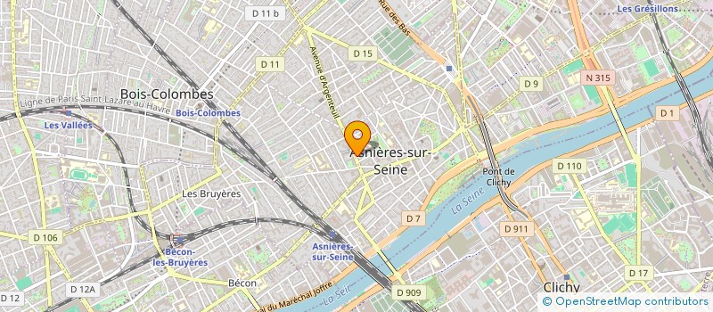 localisation de l'entreprise EWIN CONSEIL  ASNIERES-SUR-SEINE