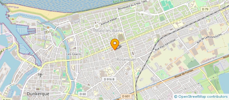 localisation de l'entreprise EWJ INVEST  DUNKERQUE