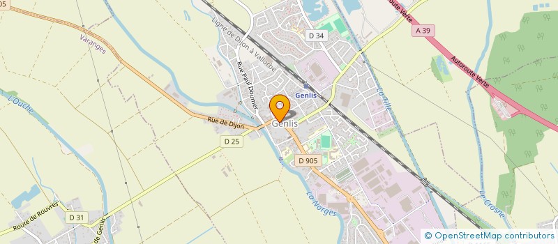 localisation de l'entreprise EWJ SERVICES à GENLIS