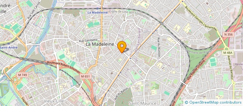 localisation de l'entreprise EWOLU à LA MADELEINE