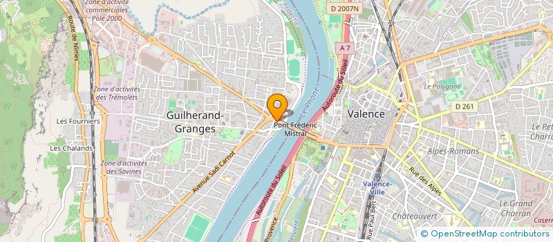 localisation de l'entreprise EWR COMPAGNIE  GUILHERAND-GRANGES