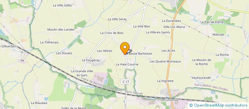 localisation de l'entreprise EWS  SAINT-MELOIR-DES-ONDES