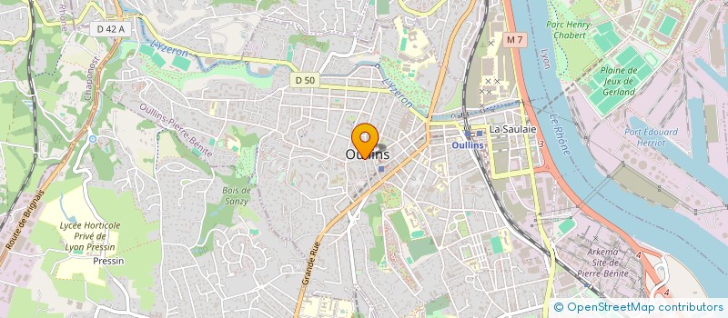 localisation de l'entreprise EWUA  OULLINS-PIERRE-BENITE