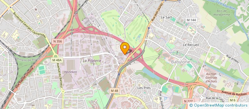 localisation de l'entreprise EWY  VILLENEUVE-D'ASCQ