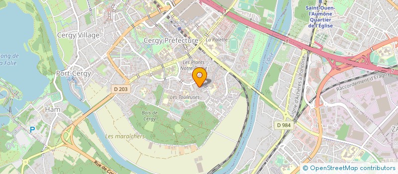 localisation de l'entreprise EX AEQUO à CERGY