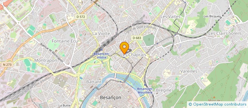 localisation de l'entreprise EX AEQUO SARL à BESANCON