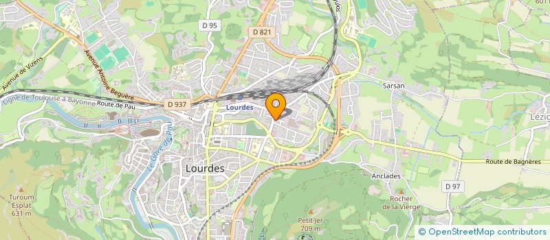 localisation de l'entreprise EX-CA  LOURDES