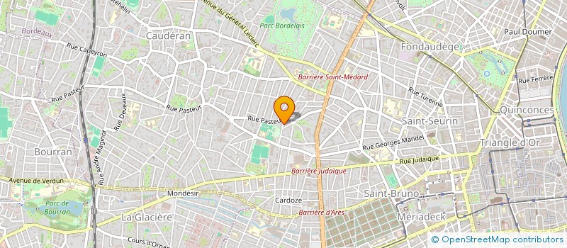 localisation de l'entreprise EX.COM DU BOUSCAT  BORDEAUX