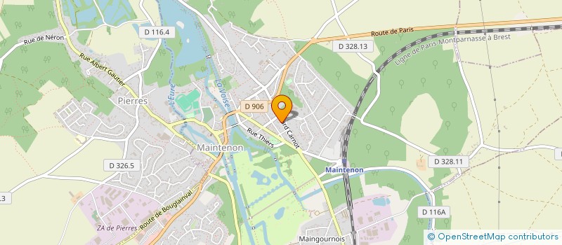 localisation de l'entreprise EX EDITO à MAINTENON