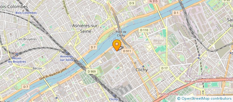 localisation de l'entreprise EX MACHINA à CLICHY