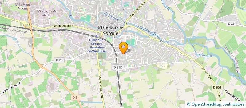 localisation de l'entreprise EX MATERIA à L'ISLE-SUR-LA-SORGUE