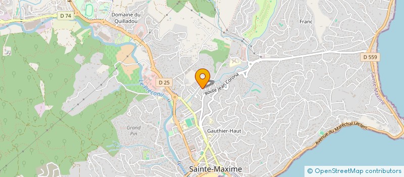localisation de l'entreprise EX-MATERIA à SAINTE-MAXIME