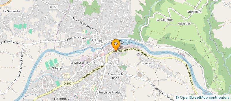 localisation de l'entreprise EX MATERIA à SAINT-JUERY