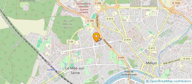 localisation de l'entreprise EX@METRE à LE MEE-SUR-SEINE