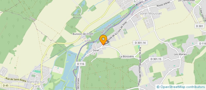localisation de l'entreprise EX NIHILO à SOREL-MOUSSEL