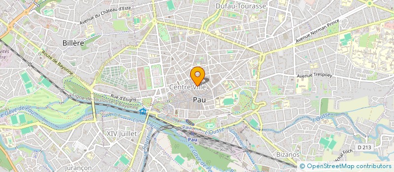 localisation de l'entreprise EX OO7 à PAU