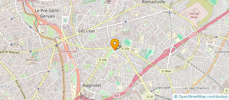 localisation de l'entreprise EX'PAIE CONSULTING à BAGNOLET