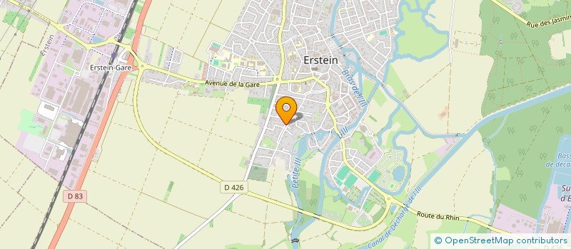 localisation de l'entreprise EX'PRIM  ERSTEIN