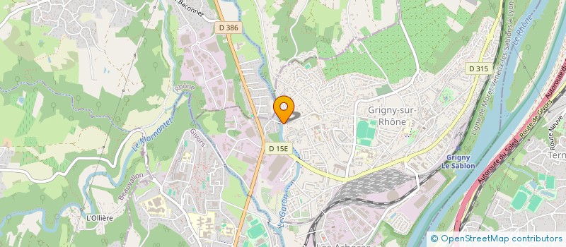 localisation de l'entreprise EX3RCICE ESPORTS  GRIGNY-SUR-RHONE