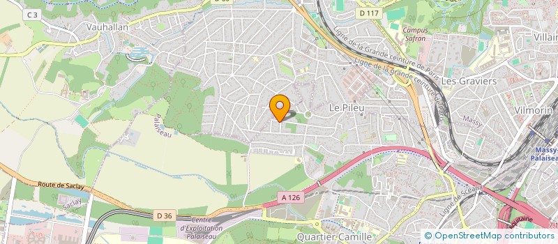 localisation de l'entreprise EXA  PALAISEAU