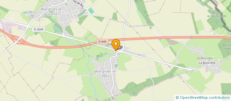 localisation de l'entreprise EXA CODE REGION HAUTS DE FRANCE  WARGNIES-LE-GRAND