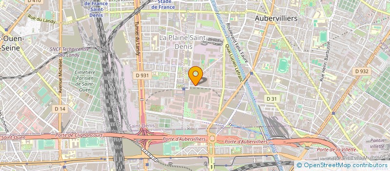 localisation de l'entreprise EXA INFRASTRUCTURE FRANCE SAS à AUBERVILLIERS