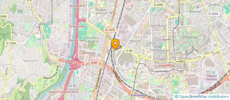 localisation de l'entreprise EXA INGENIERIE  GRENOBLE