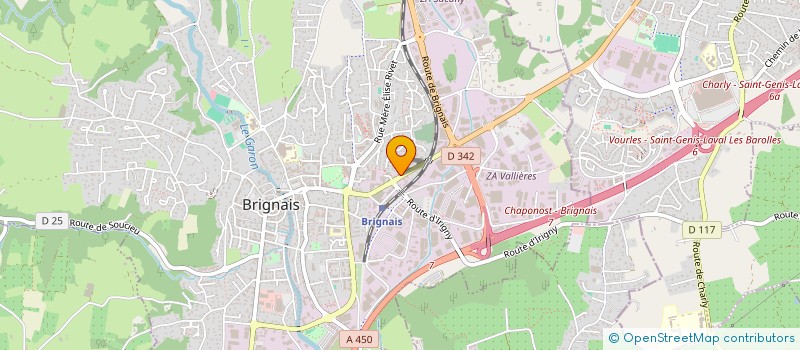 localisation de l'entreprise EXA POLE  BRIGNAIS