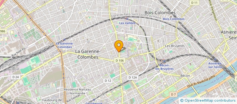 localisation de l'entreprise EXA SERVICES à LA GARENNE-COLOMBES