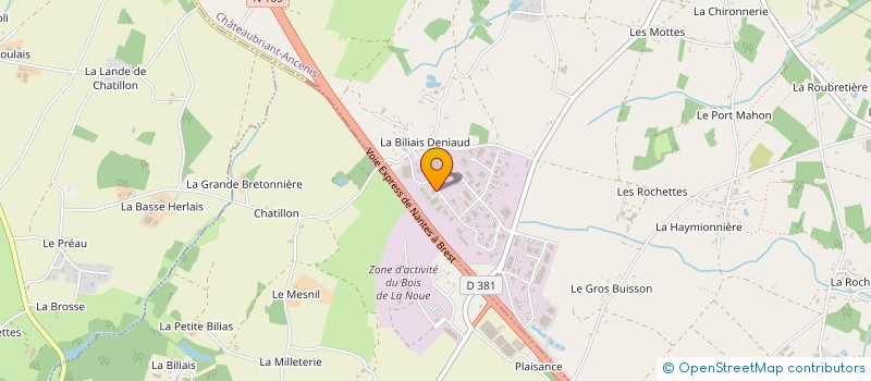 localisation de l'entreprise EXACLIM ENTREPRISE à VIGNEUX-DE-BRETAGNE