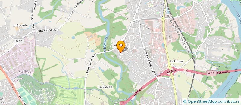 localisation de l'entreprise EXACOM à LA CHAPELLE-SUR-ERDRE