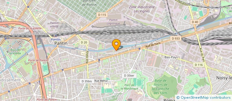 localisation de l'entreprise EXACOM EXPERTISE  PANTIN