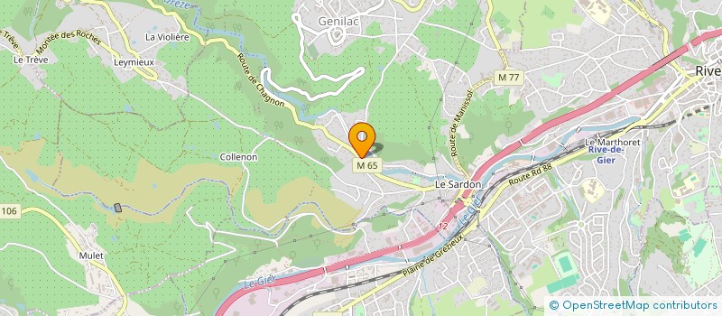 localisation de l'entreprise EXACORR à GENILAC