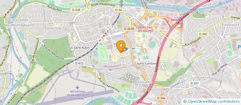 localisation de l'entreprise EXACT FORESTALL à MONTBELIARD