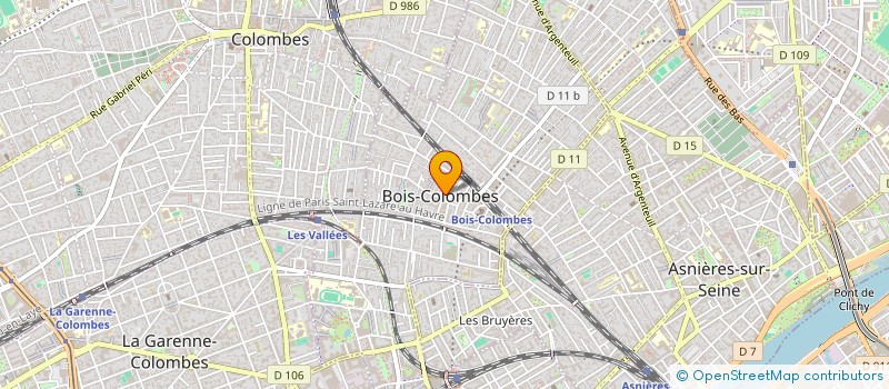 localisation de l'entreprise EXACTYS à BOIS-COLOMBES