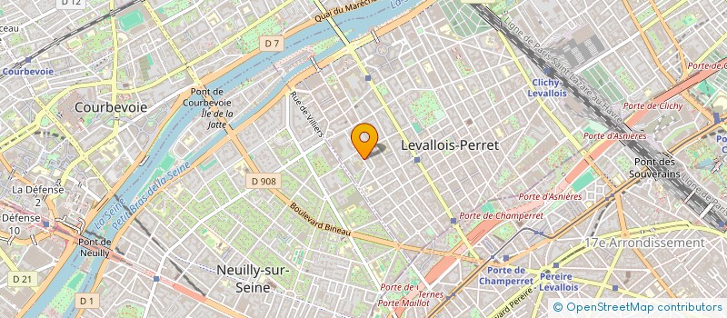 localisation de l'entreprise EXADECO à LEVALLOIS-PERRET