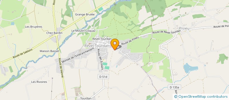 localisation de l'entreprise EXADEM  REVEL-TOURDAN