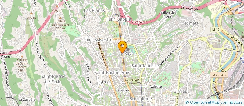 localisation de l'entreprise EXADEX-INNOV à NICE