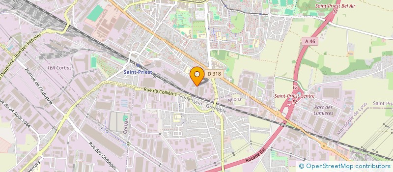 localisation de l'entreprise EXADYS  SAINT-PRIEST