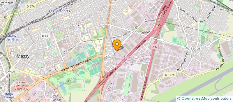 localisation de l'entreprise EXAETYS CROISSANCE à ANTONY