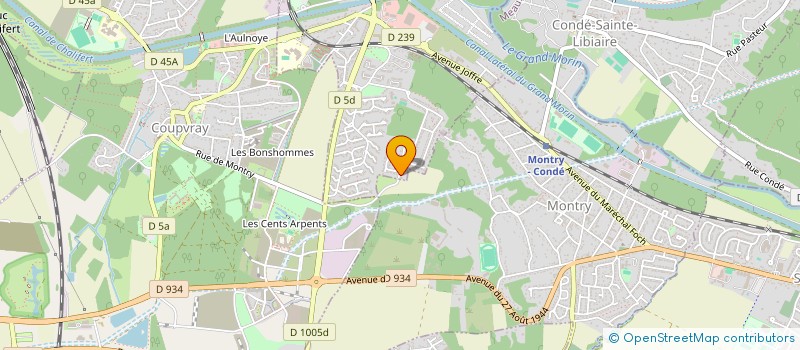 localisation de l'entreprise EXAFORM à ESBLY